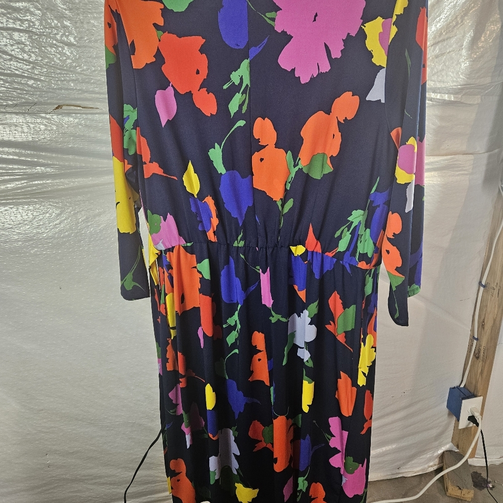 Bold Multicolor Floral Dress